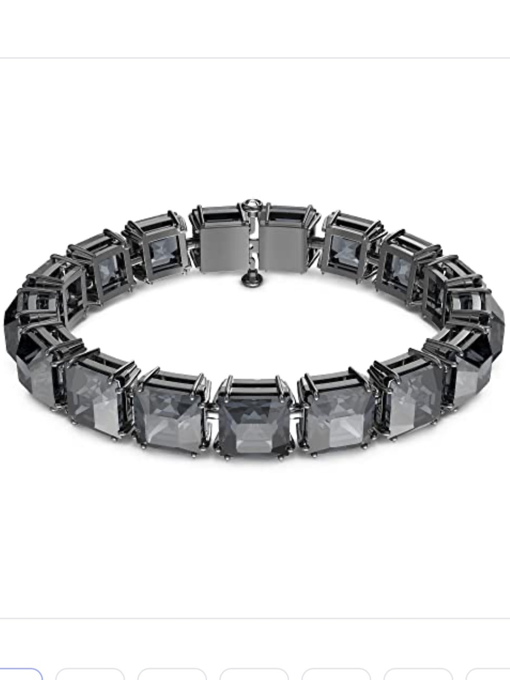 Swarovski Millenia Grey Square Crystal Tennis Bracelet - Women Jewelry